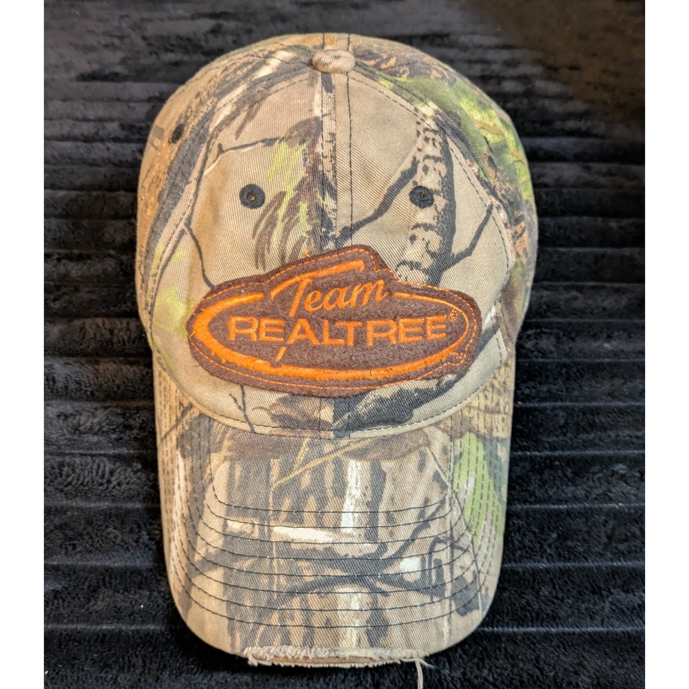 Infinity Headwear Team Realtree APG Camo Baseball Hat Brown Corduroy Back Cap